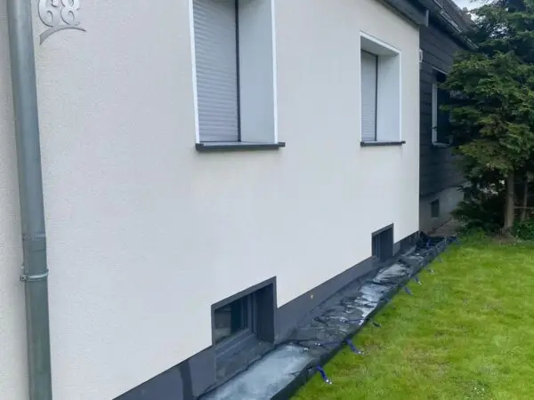 Fassadenreinigung mit Drainage