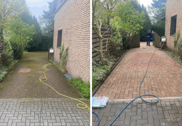 Steinreingung Vorher Nachher