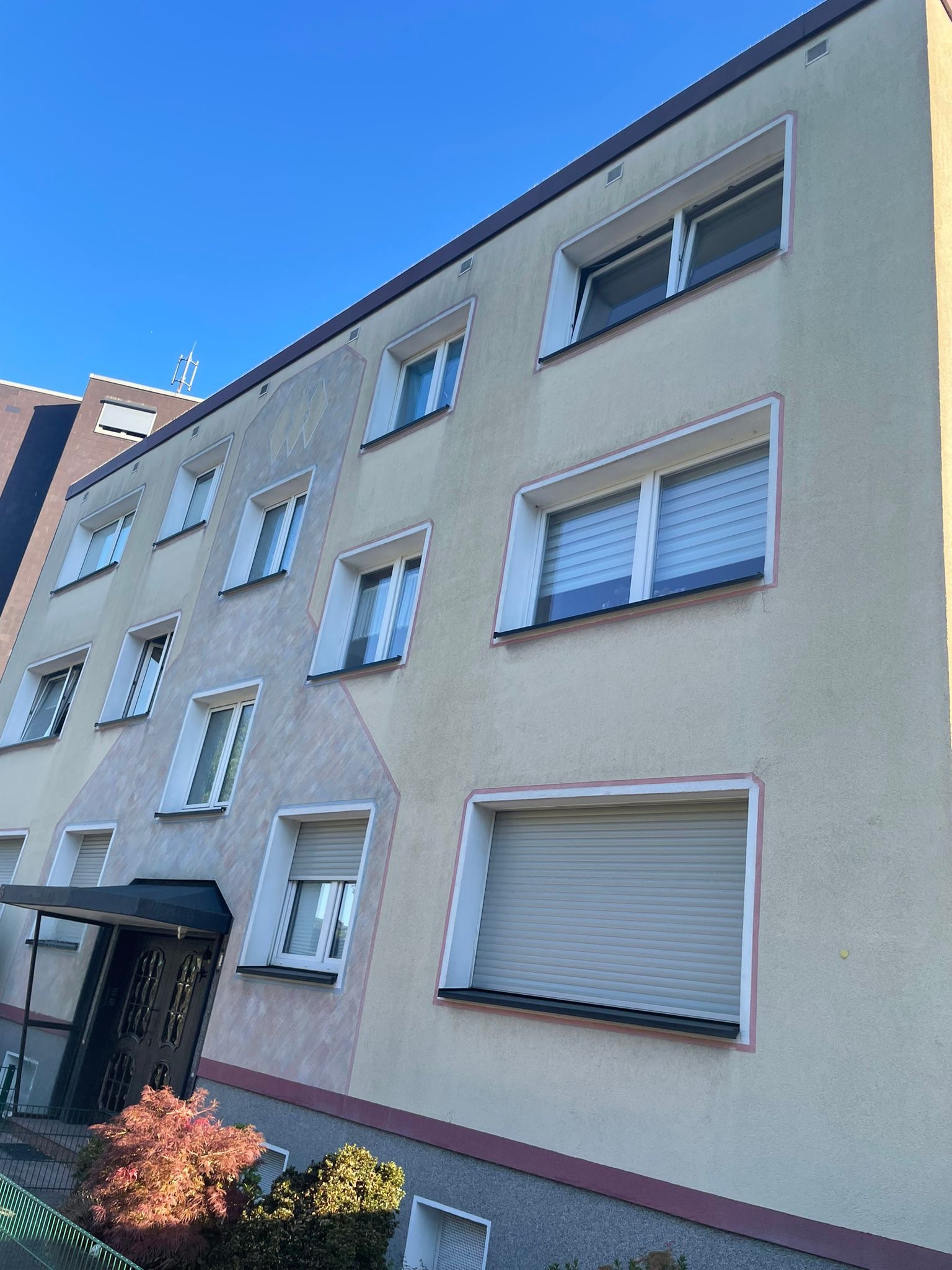 Fassadenreinigung Putzfassade Vorher